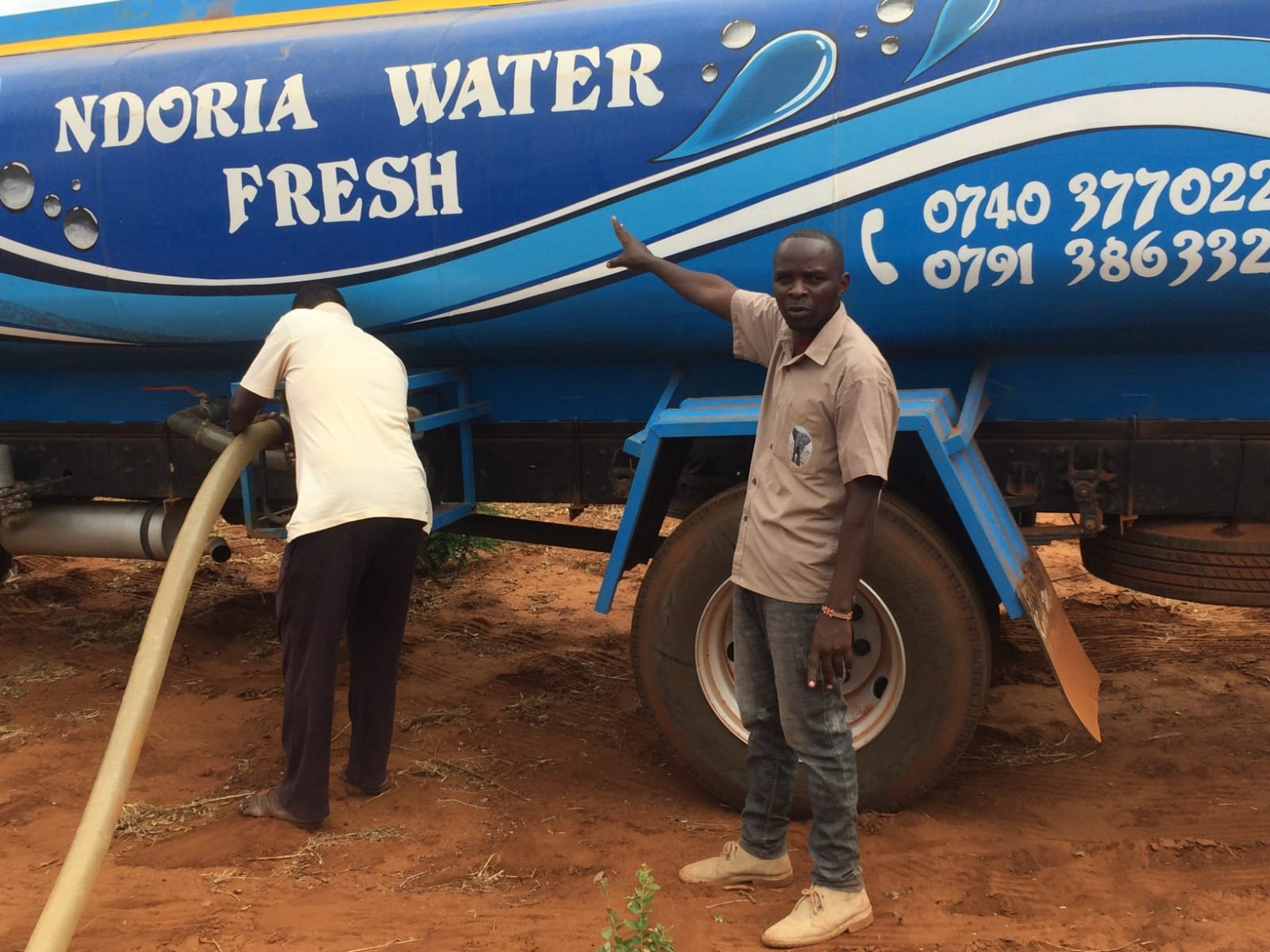 Water relief delivery in Kajire